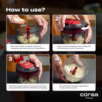 By YFL home ChopLab Lite Manual Chopper | 650ml Portable Vegetable Chopper | Mini Chopper for Kitchen with Stainless Steel Blades for Chopping Onion, Ginger, Garlic, Vegetables, Herbs - view 6