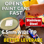 U.S. Speaker Stainless Steel Paint Can Opener – Wide Tip Paint Key with Bottle Opener – Heavy Duty Painter Tool for Opening Paint Lids (5) - view 2