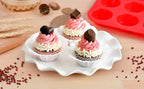 CAKETIME Silicone Muffin Pan Set - Mini 24 Cups, Regular 12 Cups Cupcake Pan, Jumbo 6 Cups Muffin Pan Silicone Bakeware for Baking Set of 3