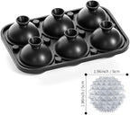 Bangp Large Ice Cube Tray for Whiskey,Perfect Etched Ice Cubes, Big Ice Cube Mold for Cocktails,Whiskey (Etched Sphere)