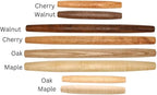 Handmade French Rolling Pin Set: 12 & 20 Wooden Rolling Pins for Baking, Dough, Pizza, Chapati, and Tortilla. Crafted in Kentucky. (Walnut, Set (12 Inch & 20 Inch))