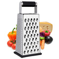 Cheese Grater, 4-Sided Box Grater for Cheese, Vegetable & Fruit