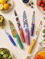Paisley Pattern Knife Set with Cover - view 4