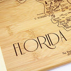 A Slice of Life Florida Engraved Map Cutting Board - view 3