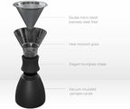 asobu Insulated Pour Over Coffee Maker (32 oz.) Double-Wall Vacuum, Stainless-Steel Filter and Take on the Go Carafe (Copper)