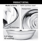 Oversized All-Purpose Stainless Steel Bowl for Home & Commercial, 16 Qt, 15 L, Made in Korea, Premium Stainless Steel, No Dulling & Rusting, For Prepping, Baking, Mixing, Marinating & Brining Kimchi - view 5