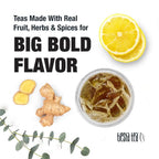 Tiesta Tea - Meyer Lemon Zest Cold Brew, Loose Leaf, Premium Blend, Non-Caffeinated Iced Tea, 10 Cold Brew Packets, Makes One 64oz Pitcher