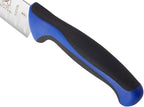 Mercer Culinary Millennia Colors 7-Inch Granton Edge Santoku Knife, Blue