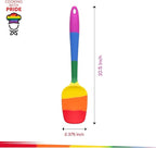 Cooking With Pride Non-Stick Spoon Spatula, Heat-Safe Silicone With Iron Core, 10.5-Inch