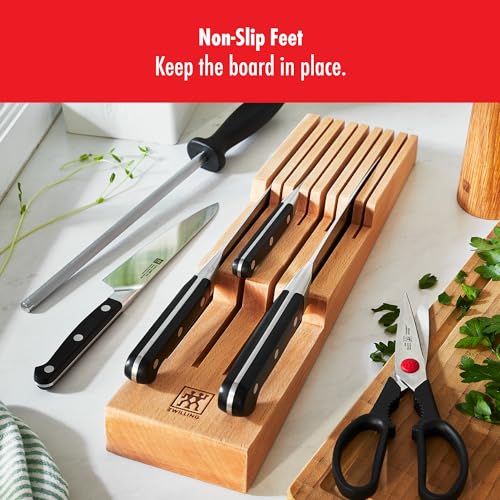 8-Slot In Drawer Knife Block, Beechwood - view 5