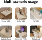 Leather Dresser Cover,1.8mm Thick,14x60 Inch,Dresser Protector Top,Dresser Top Protector,Dresser Cover Top,Dresser Top Cover,Dresser Cover Top for Bedroom.(Off White+Light Gray,14x60)