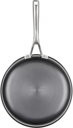 KitchenAid NITRO Carbon Steel Frying Pan/Skillet, Stainless Steel Handle, Compatible with All Cooktops, 10 Inch Open Fry Pan - Black