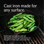 Field Company 6.75-Inch Cast Iron Skillet – Lightweight & Smooth, Made in USA, Pre-seasoned with Organic Oil – Ideal for 1 Serving (No.4 Extra Small)
