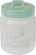 DII Kitchen Accessories Collection Ceramics, Cookie Jar, Aqua