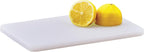 Winco Heavy-Duty Plastic Cutting Board, 6" x 10" x 1/2", White
