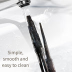 Premium Black Cooking Tongs - 304 Stainless Steel, Comfortable Grip, Non-Slip Design, High Heat Resistant - Ideal for Home, Kitchen, Barbecue & Frying Steak (black, 9 ＋12Inch)