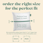ComfyDown Decorative Throw Pillow Insert, Down and Feathers Fill, 100% Cotton Cover 233 Thread Count, Square Pillow Insert - Made in USA (20" x 20")