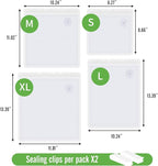 Reusable Vacuum Seal Bags for Food,Food Vacuum Sealer Bags XLarge Size 30 Packs