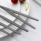 Pleafind 36-Pcs Matte Black Dinner Forks, 8.4 Inch Forks Silverware, Stainless Steel Fork, Silverware Fork, Mirror Polished Metal Forks for Home, Kitchen, Restaurant, Dishwasher Safe