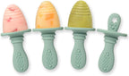 PrimaStella Silicone Petite Pops - Baby Popsicle Mold - BPA Free - Dishwasher Safe - 4 months+ (Sage Green Teether Pops)