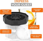 PREMIUM Ice Ball Molds (6-Pack), BPA Free 2.5 Inch Ice Spheres. Slow Melting Round Ice Cube Maker for Whiskey and Bourbon