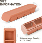 Silicone Freezer Trays with Lid, 1.7oz 4 Section - Leak Proof Silicone Freezer molds for Homemade Baby Food Breastmilk, Purees, Vegetables, Baby Food Jars Ice Tray with Lid BPA Free Pastel Pink