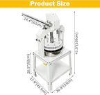 TECHTONGDA Commercial Dough Divider Rounder Machine Manual 10PCS Dough Cutter Hand Press Bread Bakery Dough Dividing Machine