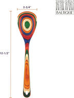 Totally Bamboo Baltique Marrakesh Collection 12-1/2" Wooden Cooking Spoon, Safe for Nonstick