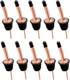 24 Pack Liquor Pour Spouts Set - Stainless Steel bottle spout and Liquor Pourers Dust Caps Covers Rose Gold