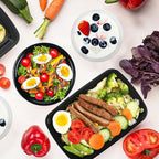 50 PACK, 24 oz. Meal Prep Containers, Extra Large & Thick Food Storage Containers with Lids - BPA Free Stackable Microwavable & Dishwasher Safe, Travel, To Go, Bento Box (100, Rectangle - 28 oz.)