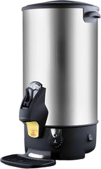 Commercial Electric Kettle Warmer Stainless Steel Hot Water Dispenser Hot Water Boiler And Warmer with Faucet Quick-Temp or Boil for Tea Coffee 1500W 6 Liter Capacity