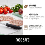 GORILLA GRIP BPA-Free Reversible Kitchen Cutting Board Set of 3, US Designed, Nonporous, Juice Grooves Catch Liquid, Slip Resistant Border, Dishwasher Safe Large Food Chopping Boards, Gray Mint Pink