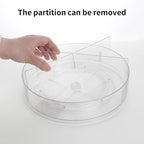 4 Pack Lazy Susan, 10.5 Inch Lazy Susan Organizer, 360 Degree Swivel, for Kitchen, Pantry, Refrigerator, Bathroom and Vanity Countertops (Clear) (4P-10.5 Inch)