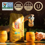 Mayorga Decaf Dark Roast 5lb Bag Cafe Swiss Water Decaffeinated Cubano Roast 100% Arabica Whole Coffee Beans - Smoothest Organic Coffee - Specialty Grade, Non-GMO, Direct Trade