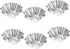 Unomor Pcs Stainless Steel Sauce Dish Egg Tart Tins Egg Tart Shell Baking Pan Puto Molder Filipino Baking Supplies Dish Mini Paper Cups Mold Cake Portuguese s