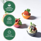 CROC'IN - Sweet Premium Mini Tart Shells - Edible Pastry Pans For Dessert - Artisanal Confection - 60 Pieces