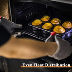 2 Pcs English Muffin Pans, 3.6 Inch Non-Stick 6 Cup Straight Side Cupcake Pan, Hamburger Bun Pan for Home/Kitchen Baking(Lid NOT Included)