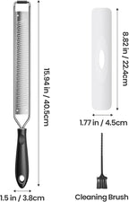 Zester Grater for Lemon Cheese with Handle,Black