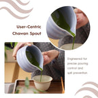 Matcha Whisk Set - Ceramic Bowl, Bamboo Whisk with Holder, Storage Canister, Sifter, Schima Spoon with Rest, Tea Towel - 8 Pcs Complete Kit for Traditional Matcha and Modern Lattes (Purple)