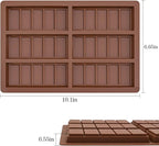 Wax Melt Molds Silicone,Rectangle Silicone Wax Melt Chocolate Bar Mold For Wickless Wax Melt Candles Chocolate Bakeware Molds