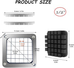 Replacement Chopper1/2‘’ Blade,Commercial Vegetable Chopper Dicer Stainless Steel Blade and Pusher Block for Fruit Cutting Machine Tomato onion French Fries Cutter