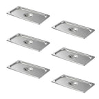 Stainless Steel Pan Lid - Fits 1/3 Size Steam Table Pans Dishwasher Safe for Catering, Buffets, Restaurants