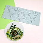 TUKE Leaf Molds Silicone Fondant Molds 3D Ring Leaf Flower Chocolate Molds, Silicone Molds for Baking, Sugar Craft, Wax, Gum Paste, Cupcakes, Clay (Flower_12.08x4.92x0.12inch)