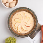 Sweejar Ceramic Pie Pan for Baking,Round Baking Dish Pan for Dinner 10 Inches, Pie Dish Non-Stick Pie Plate for Quiche, Tart, Cake, Pumpkin Pie, Pot Pies (Brown)