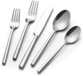 Alata Potter 40-Piece Forged Silverware Set Stainless Steel Flatware Set Cutlery Set, Service for 8, Mirror Finish, Dishwasher Safe