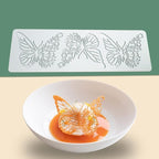 Hollow Leaf Silicone Mold Chocolate Candy 3D Hollow Leaf Candy Mold Food Cooking Meals Decorations Fondant Mold Polymer Clay Molds (Butteryfly L_11.24x3.6x0.12inch)