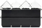 Bangp Large Ice Cube Tray with Bin and Tongs,2 Pack Large Size Silicone Ice Cube Trays for Whiskey, Big Square Ice Cube Molds Making 16 Giant Ice Cubes for Whiskey Cocktails Bourbon