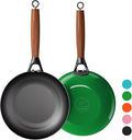 YUTANN Cast Iron Frying Pan 10 Inch - Non Stick Skillet with Diamond Pattern, Pre-Seasoned, PFAS/PFOA Free, Easy to Clean, Detachable Handle, Great for Indoor and Outdoor Cooking