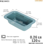 CHEFMADE Mini Bread Loaf Pan, 4.7" x 3" Nonstick Meatloaf Pan, Bakeware for Oven Baking，Homemade Bread （Green）