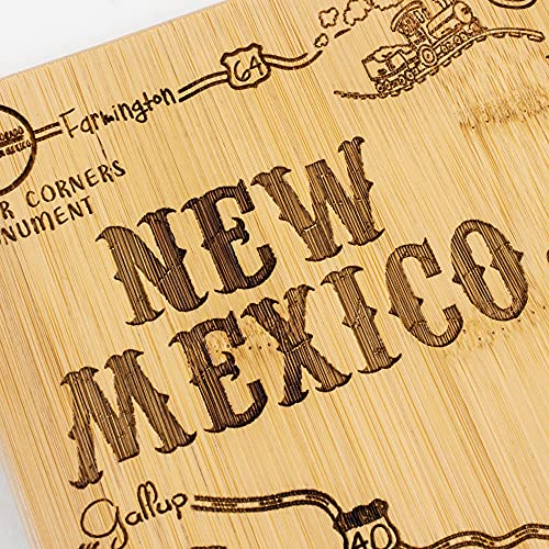 Destination New Mexico State Shaped Cutting Board - view 5